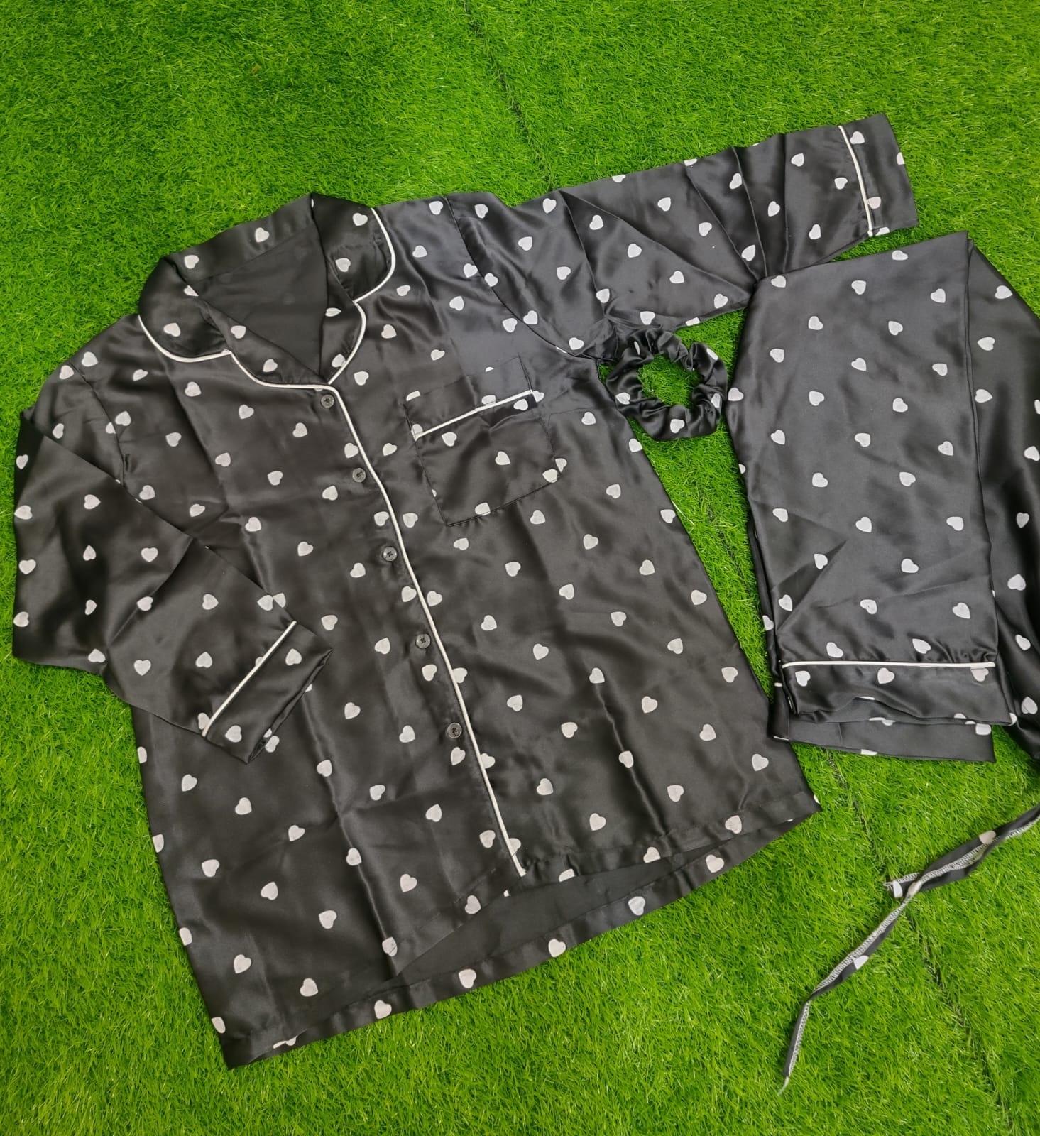 Heart Night Suit Set (3 PCs)