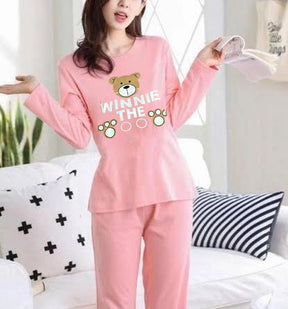 7 Designs Pink Night Jersey Suits