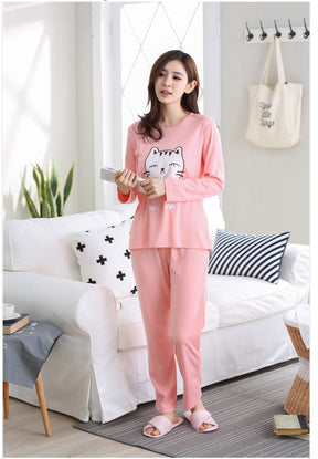 7 Designs Pink Night Jersey Suits