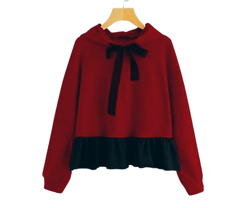 Women's Frill Style Hoodie!