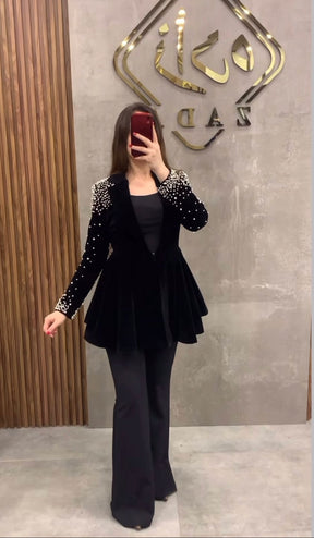 BM CLOTHING'S 3 PIECE WESTERN PEARLS COAT TROUSER WITH INNER